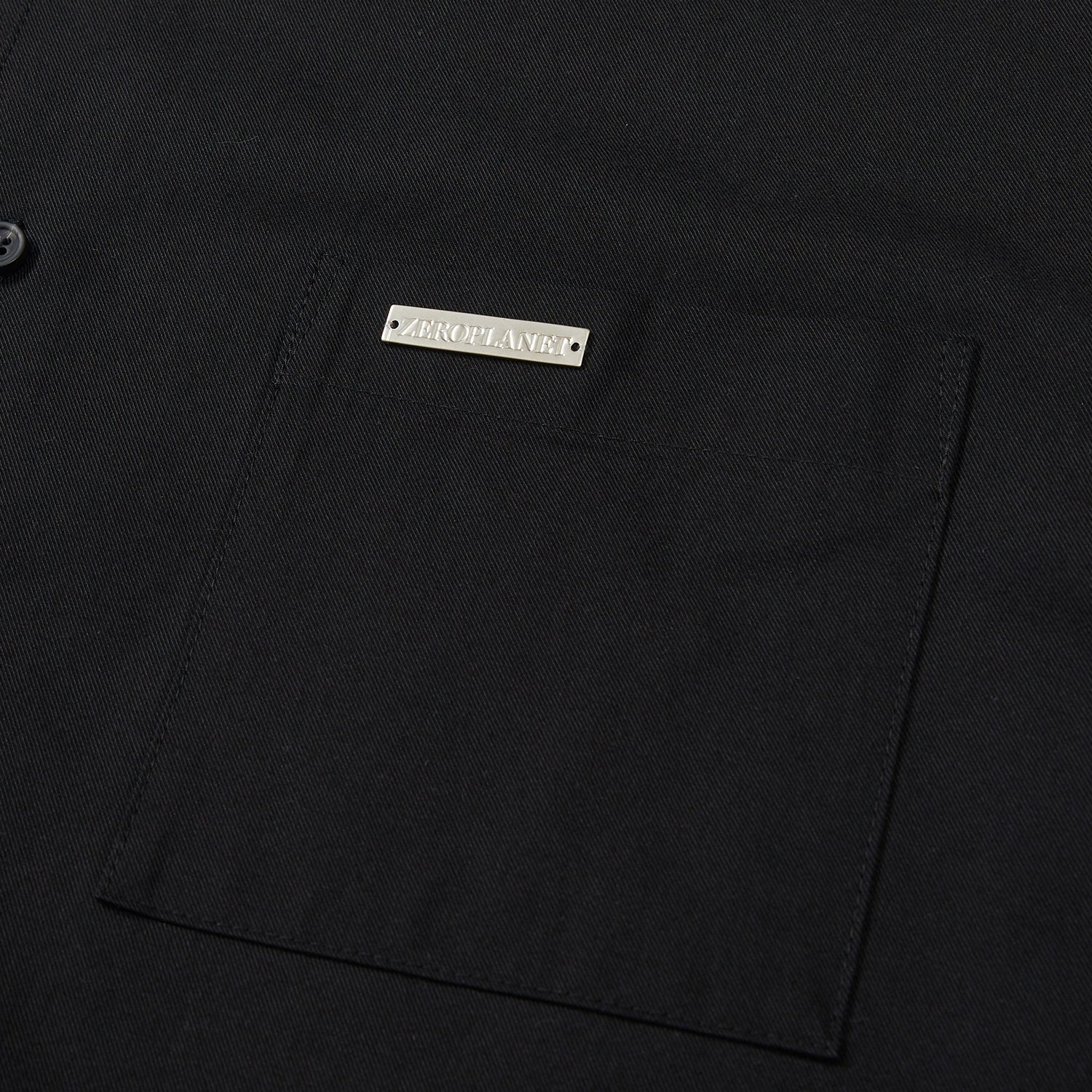 ソリッドオーバーフィットロングスリーブシャツ / Solid Overfit Long sleeve shirt [BLACK]