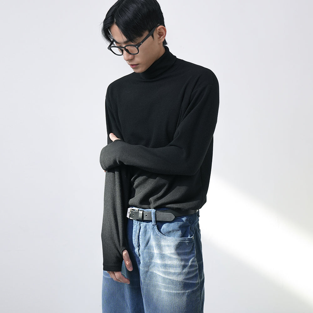 Hand warmer turtleneck pola 5color