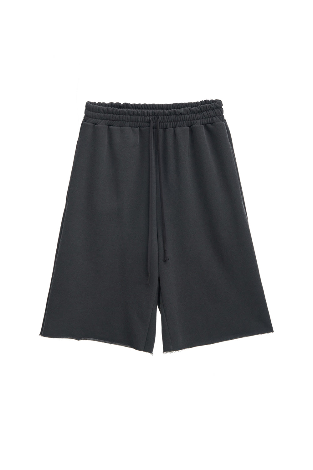 LOGO PATCH SWEAT-SHORTS (CHARCOAL)