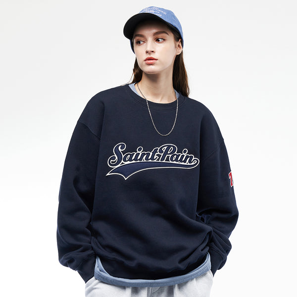 SP TEAM LOGO CREWNECK-NAVY