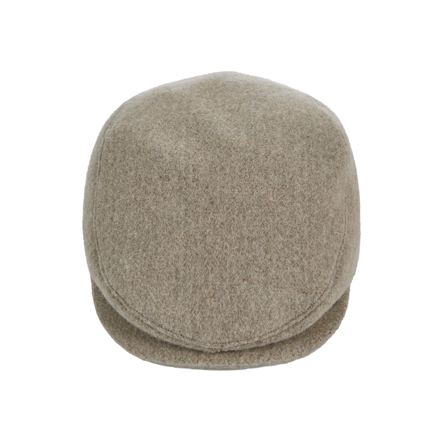 Stud Logo Retro Wool Beret Beige