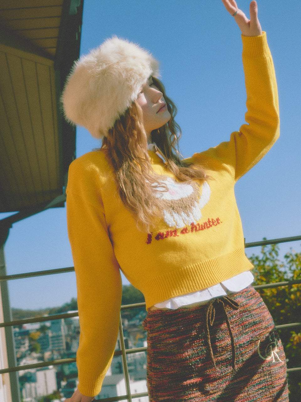 KITTY WOOL CROP KNIT_YL