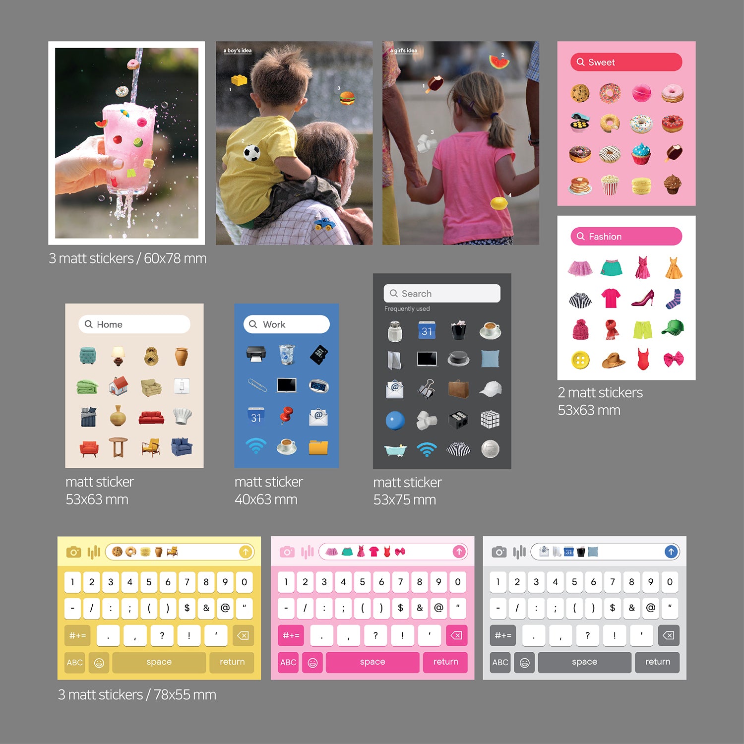 oab emoji pack / scrap sticker set