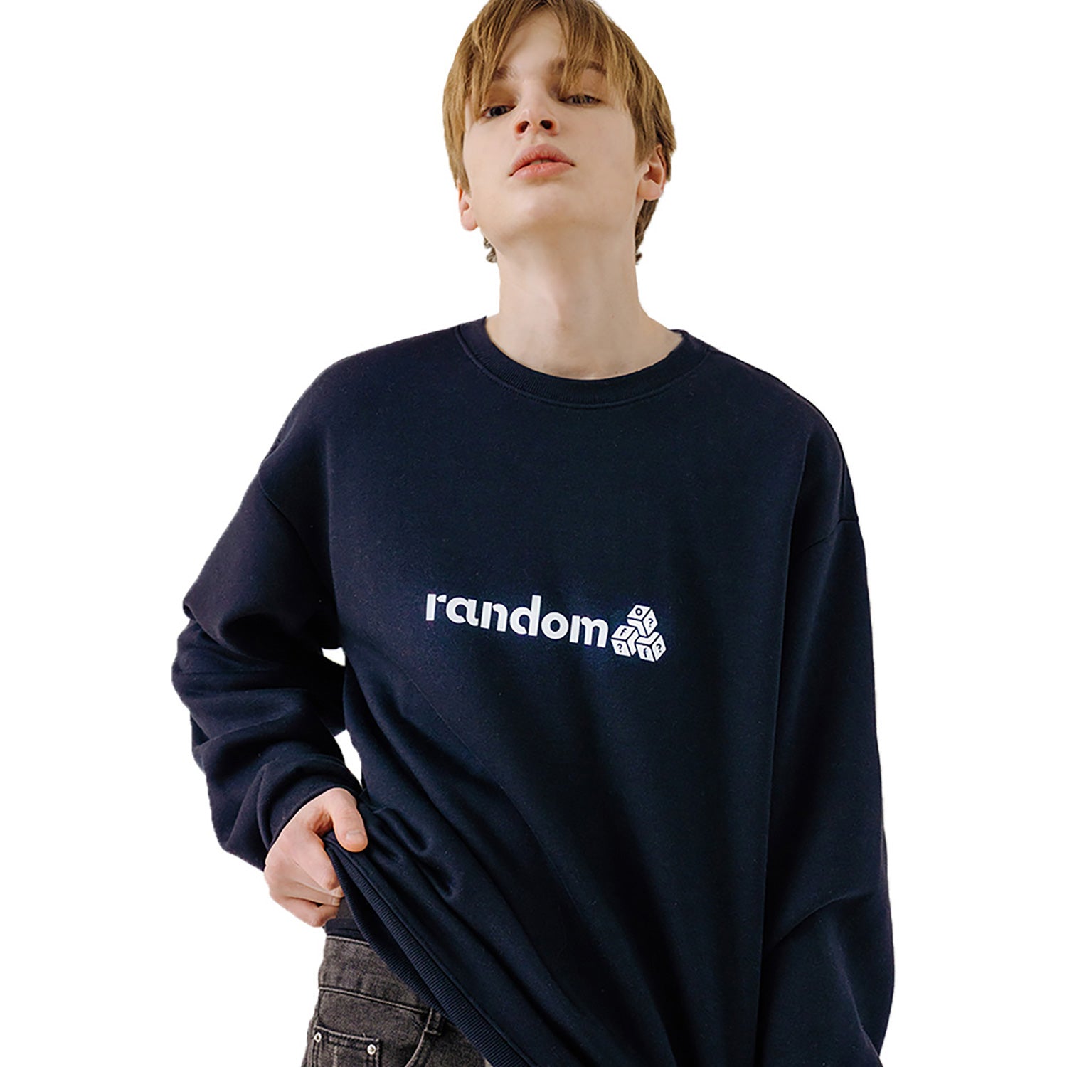 RANDOM WIDTH BOX SWEATSHIRT