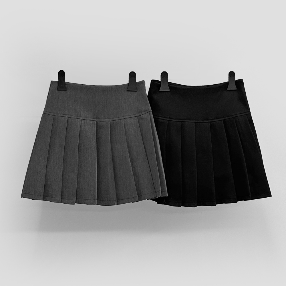 pleated mini skirt skirt