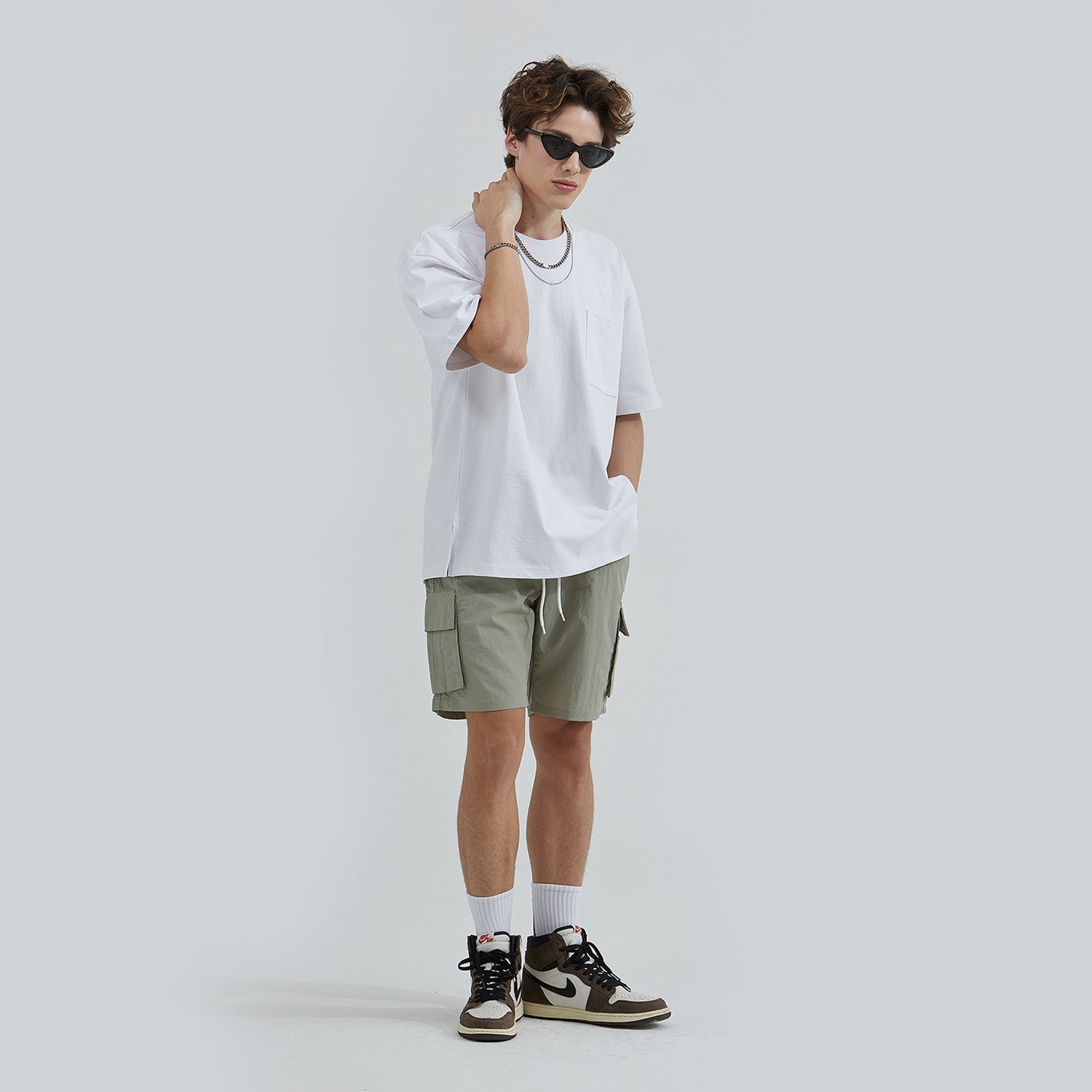 Daily Cargo Shorts (KHAKI GRAY)