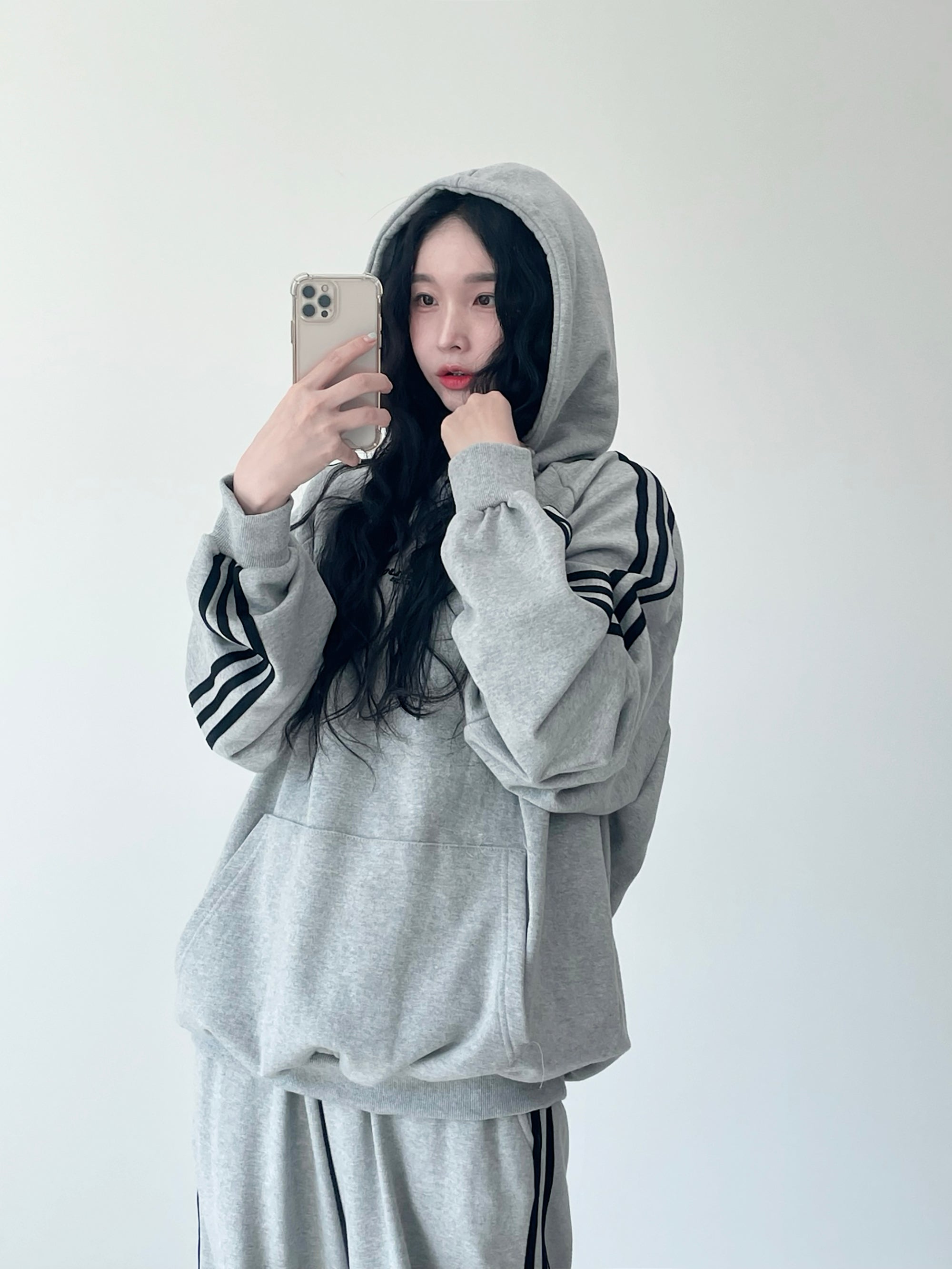 W Chest track hoodie