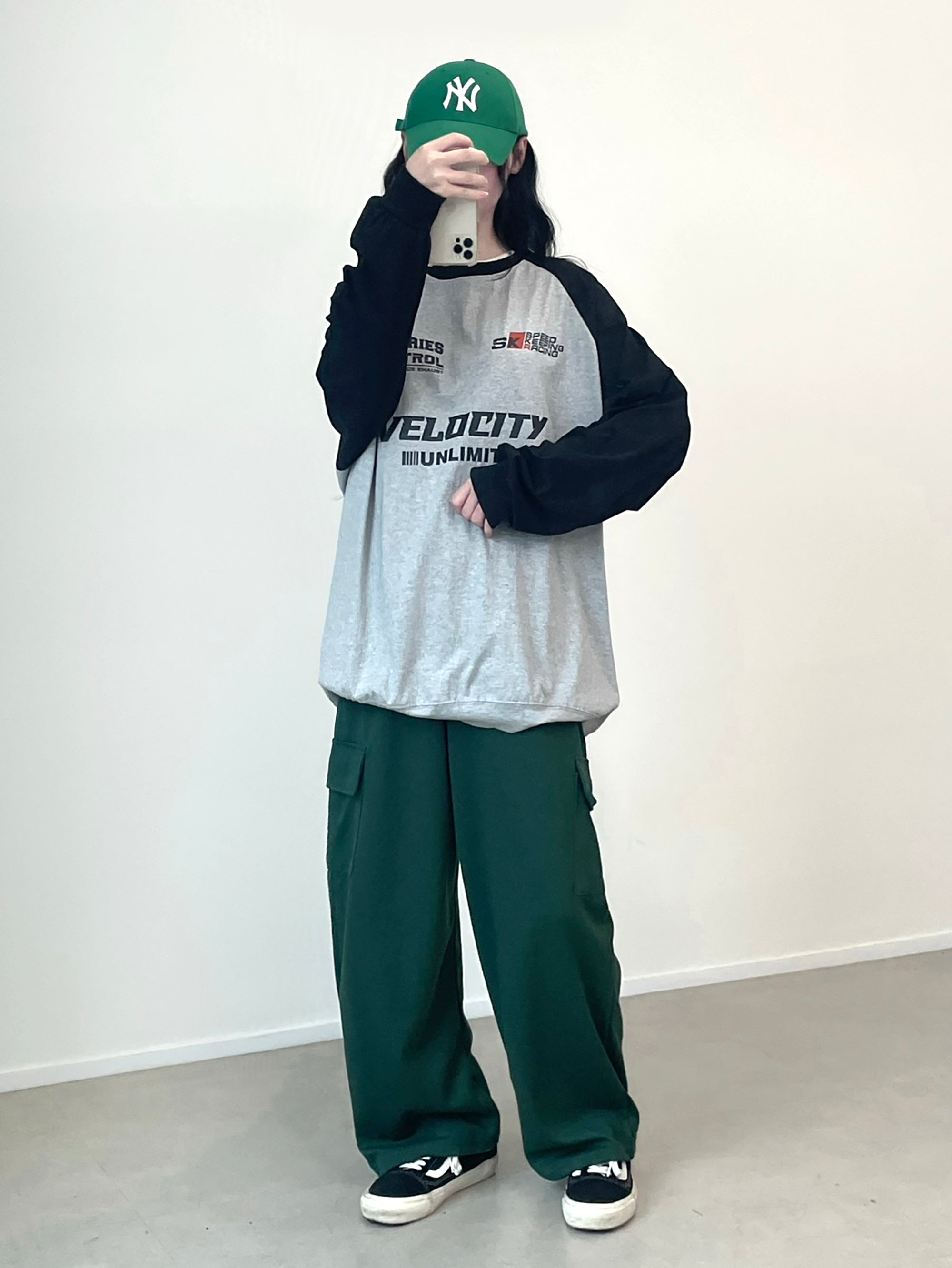 W pocket wide sweatpants