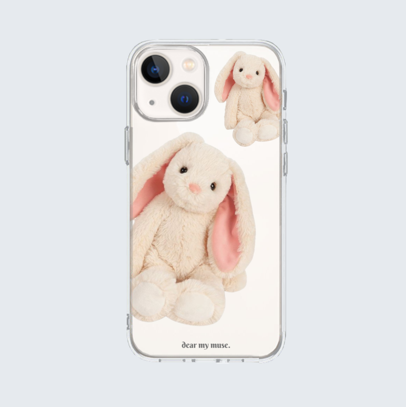 pink rabbit iphone case