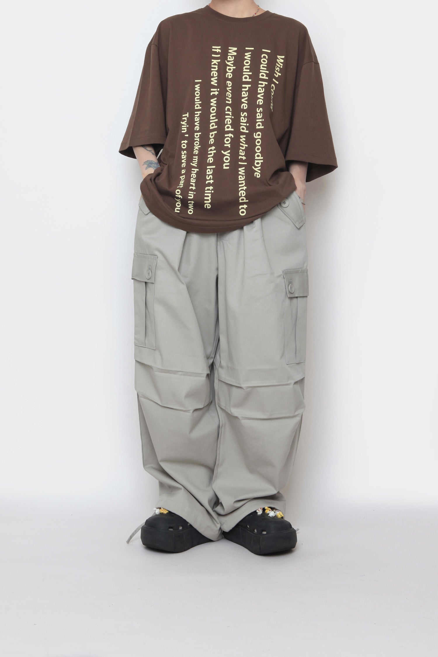 Button Pocket Cargo Pants