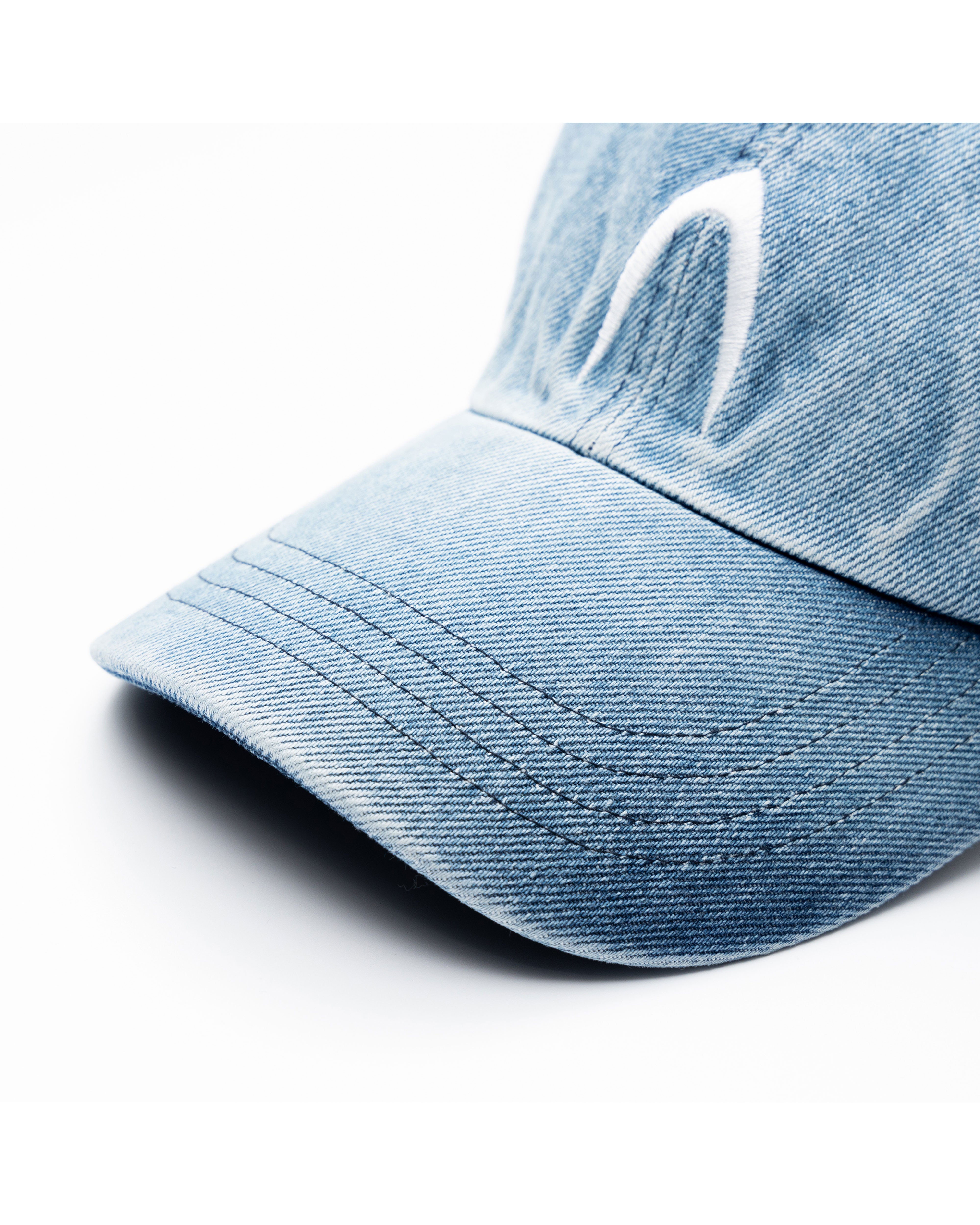 Washed Denim Ball Cap (Blue)