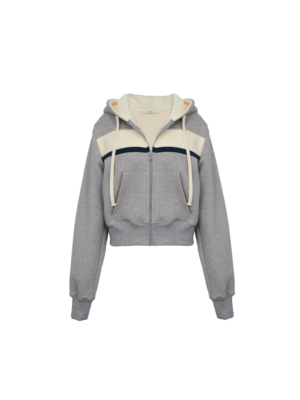 HEAVY WEIGHT MULTI COLOR CROP HOOD ZIP UP