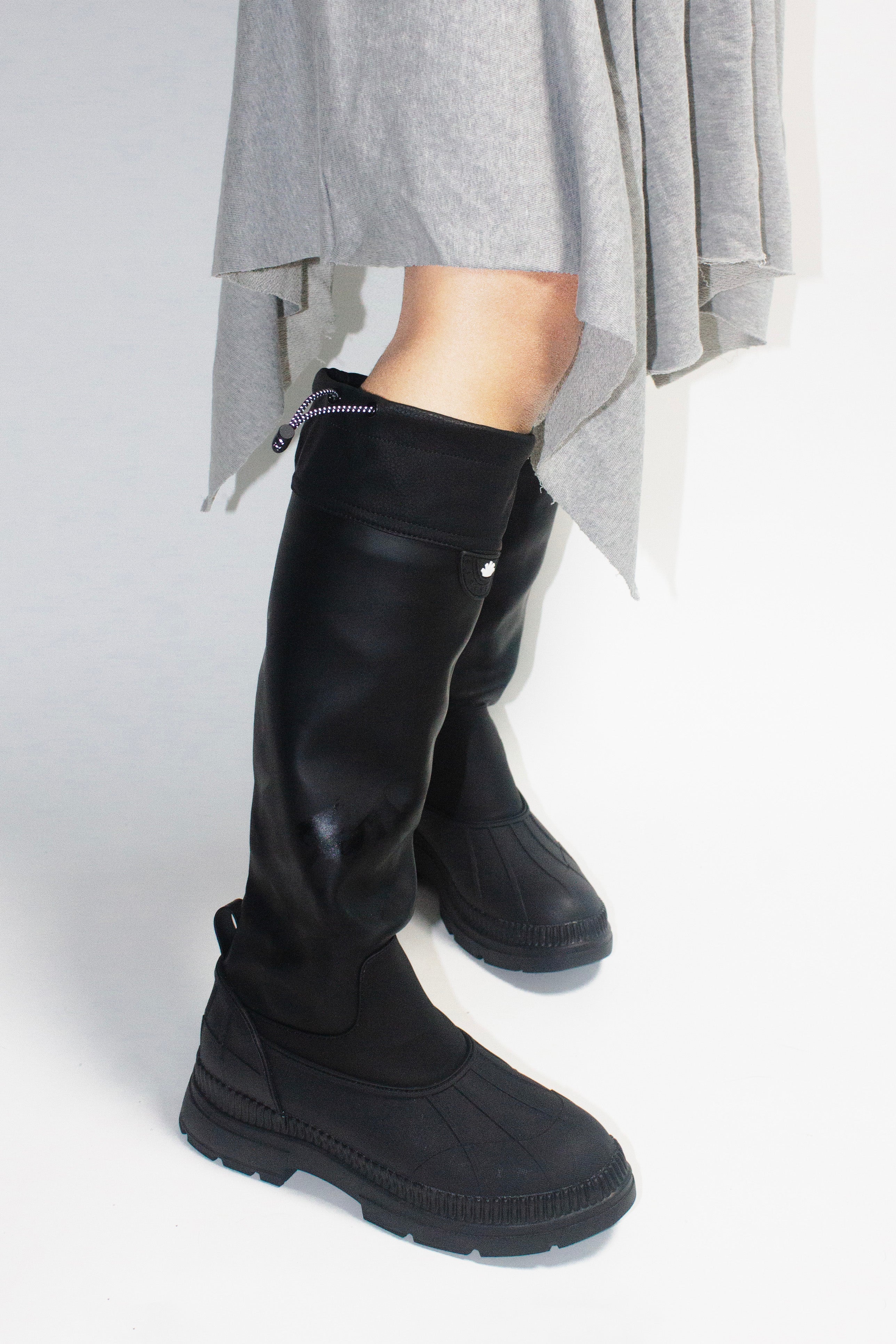 leather rain boots