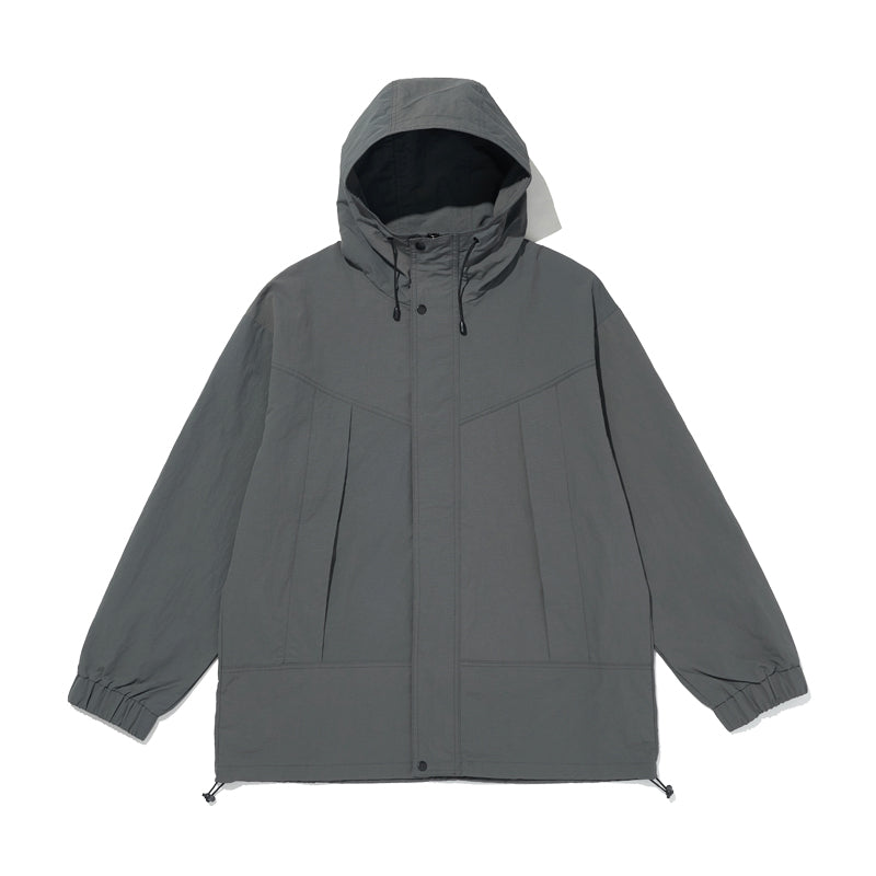 RIPSTOP 2WAY ZIP-UP JACKET [S.GREY]