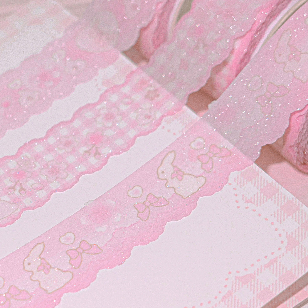 [set] cherry blossom rabbit ♡ masking tape