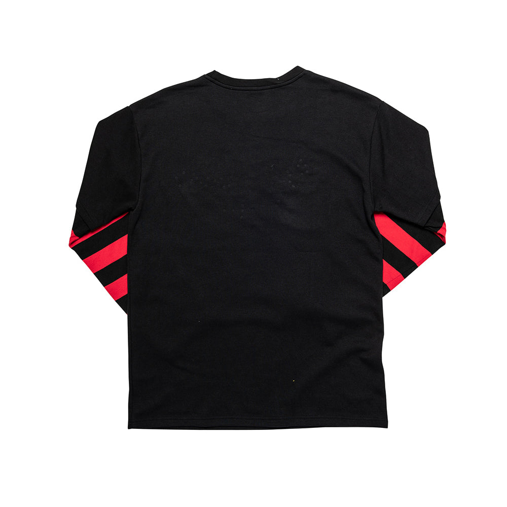 REBIRTH LONG SLEEVE T SHIRTS ( STUD Ver.) - BLACK