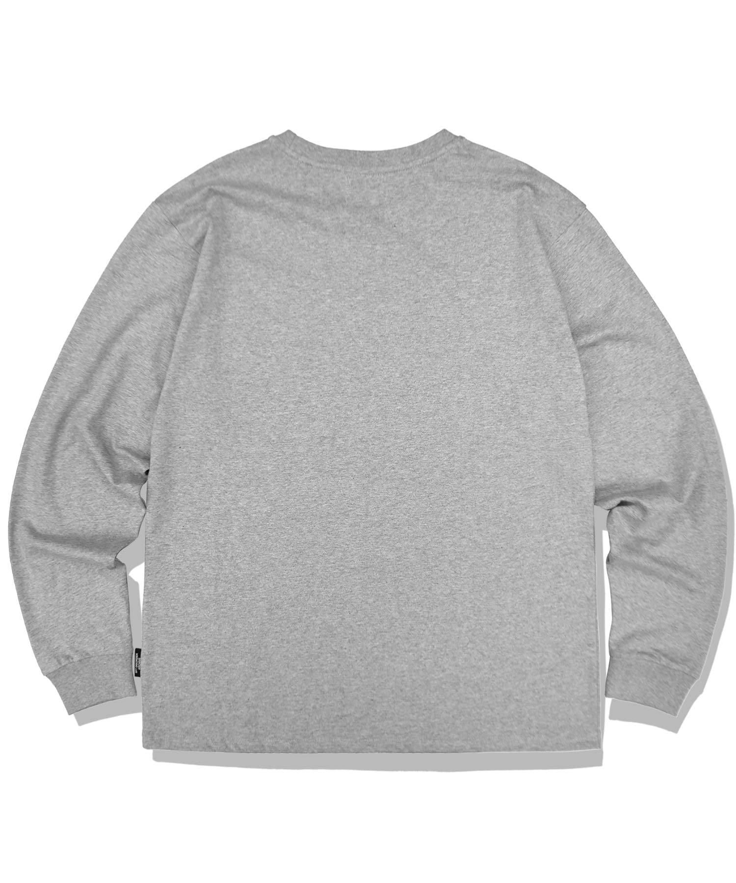 BIG GRAPHIC LOGO LONG SLEEVE MELANGE GREY