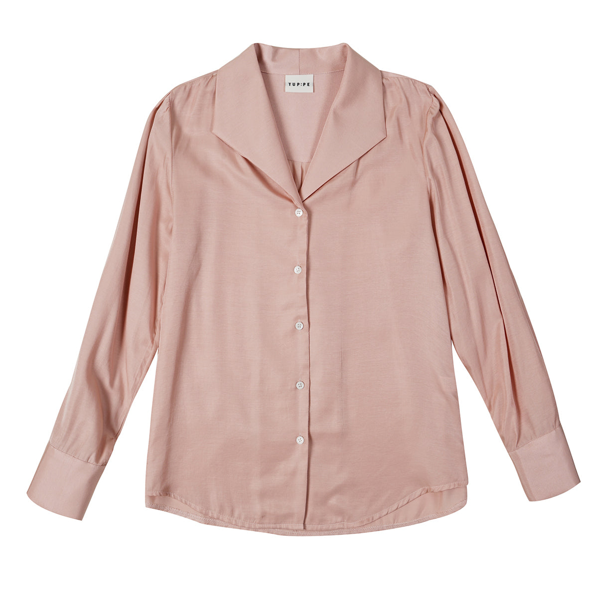 シルキーカラーシャツ / SILKY COLLAR SHIRT_PINK