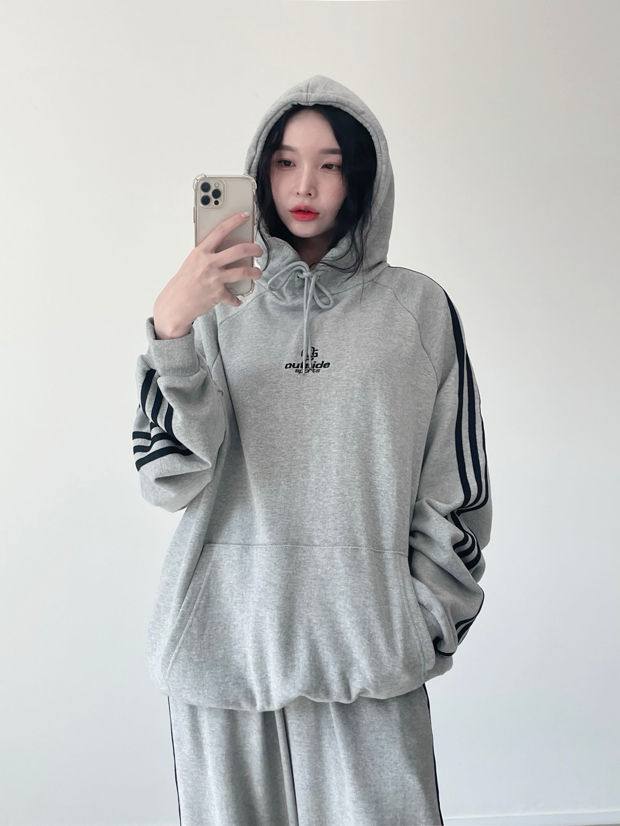 W Chest track hoodie