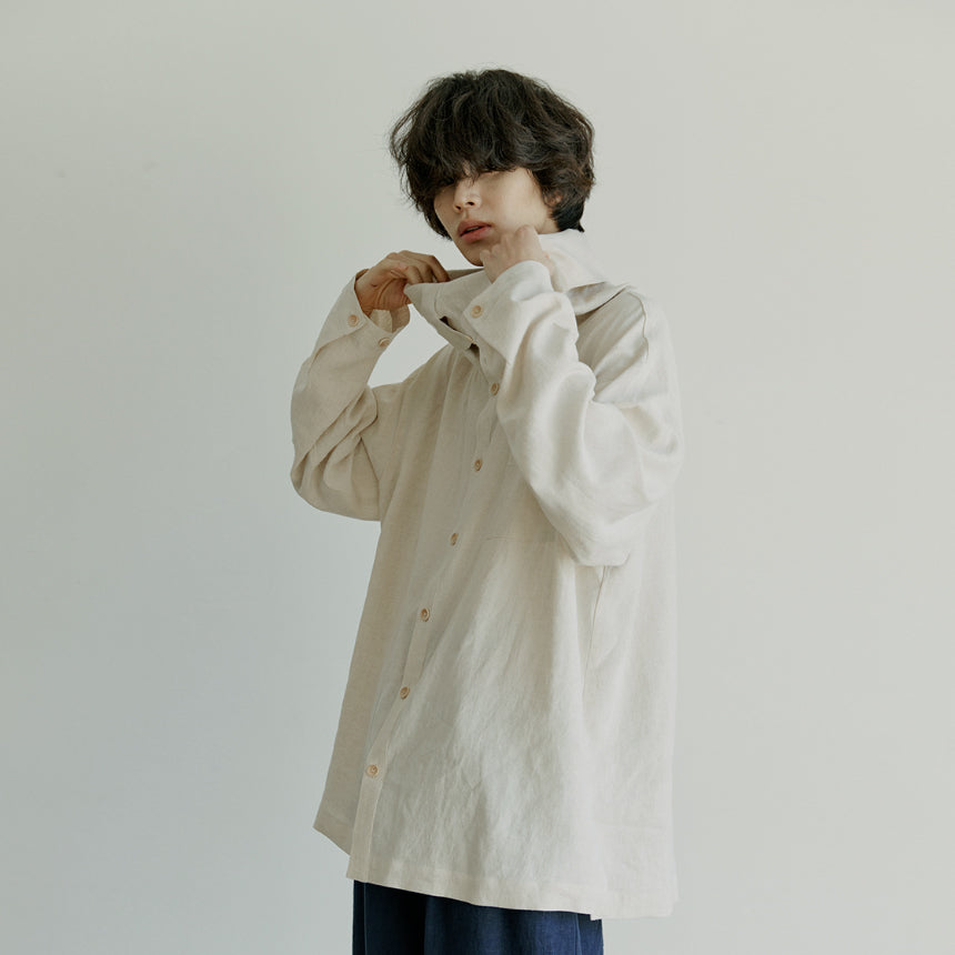 unisex muffler shirts beige