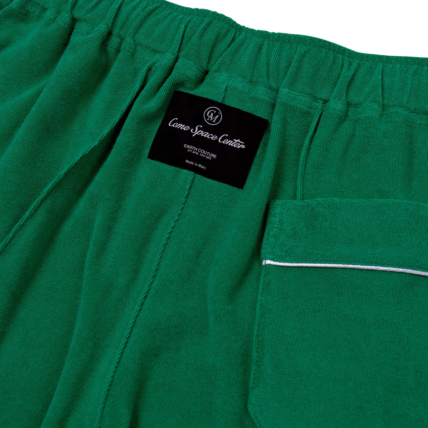 [UNISEX] Binding Terry Shorts (Green)