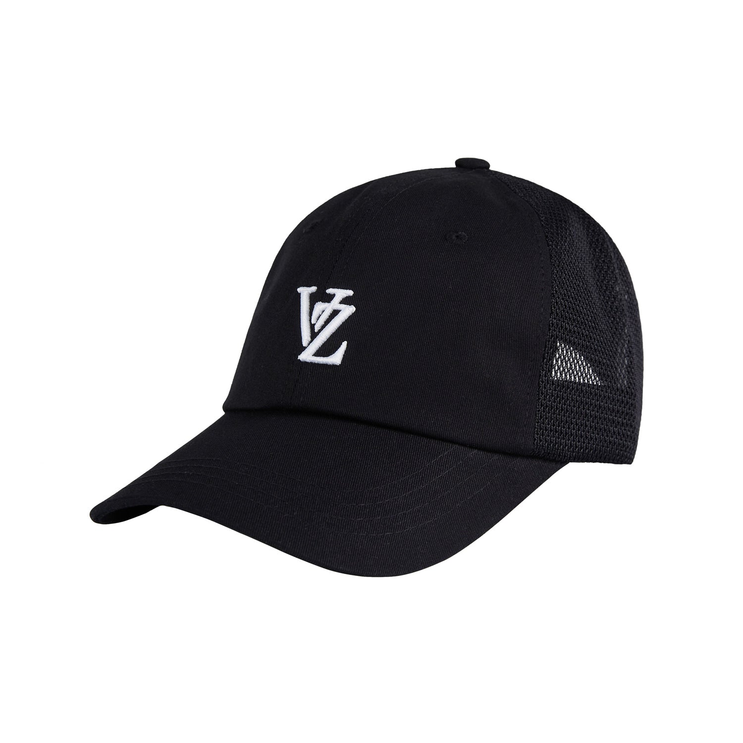 [VARZAR] 3D Monogram Side Mash Ball Cap Black