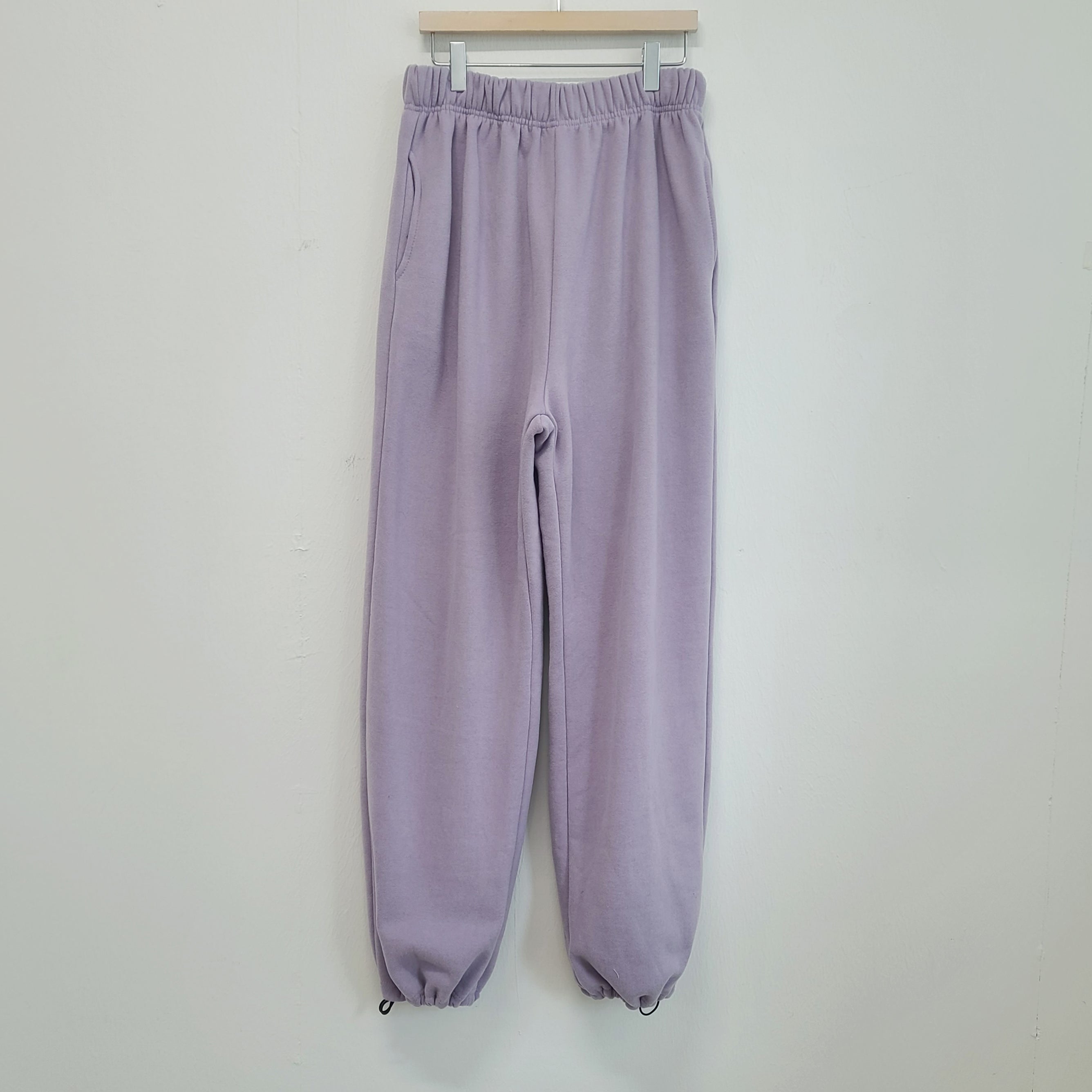 Macaron Hem String Two-Way fleece napping Jogger Pants