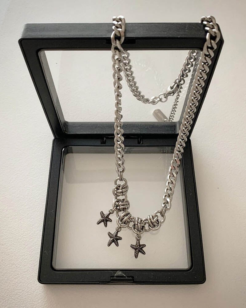 3 starfish necklace