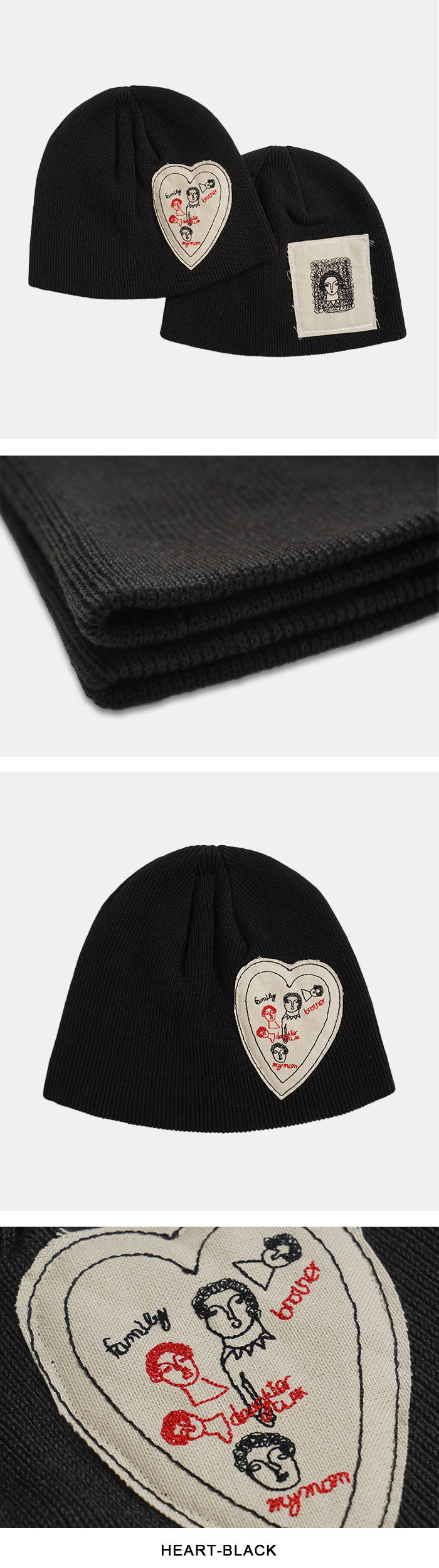 Patch Short Beanie