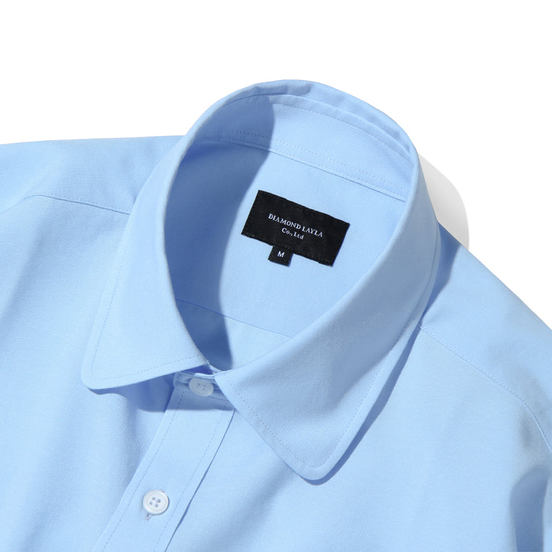 Big overfit Poly Shirts S37-2 Sky Blue