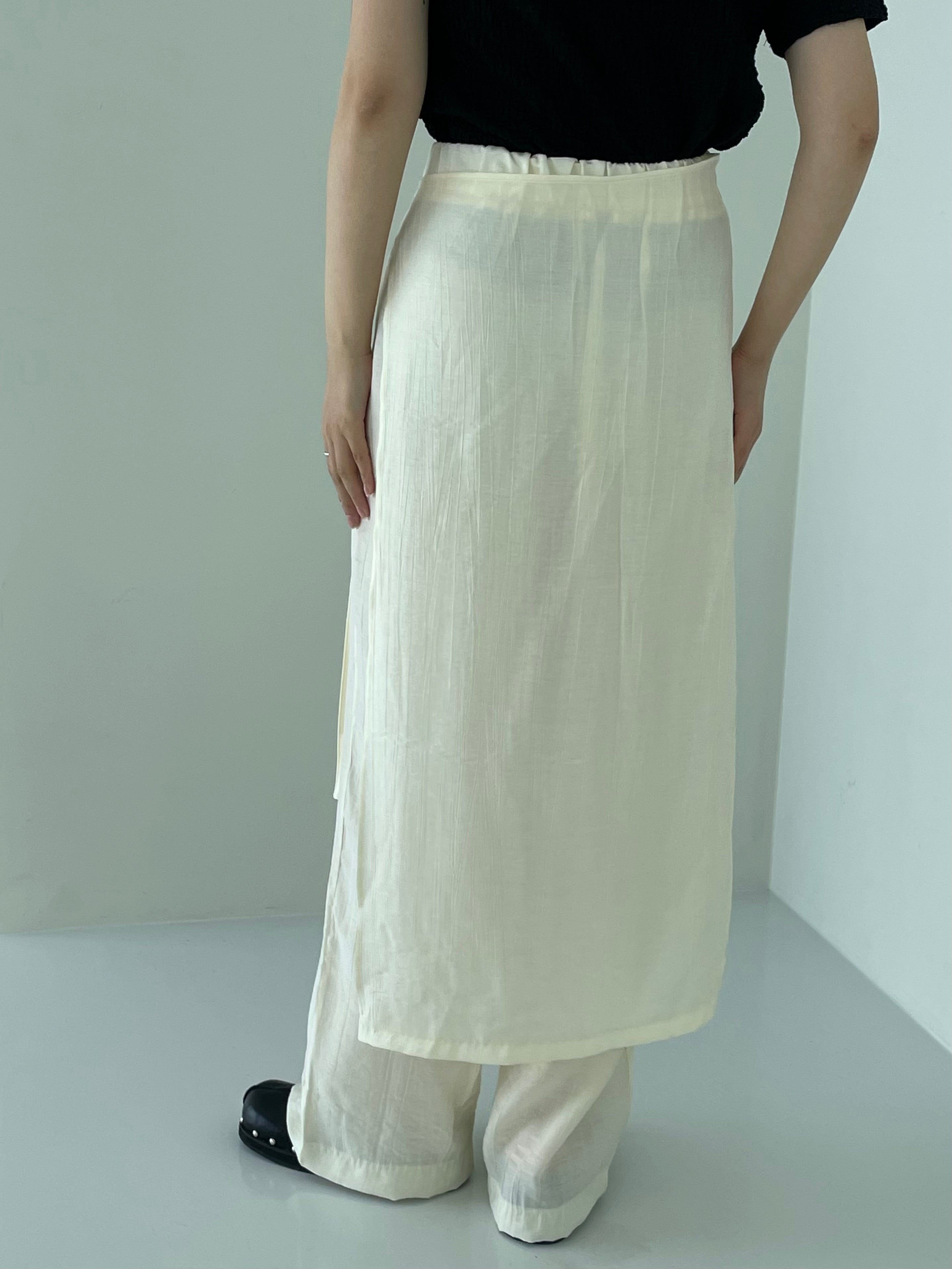 Wrap skirt pants (2color)