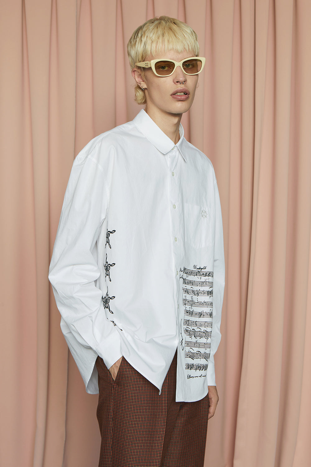 SHEET MUSIC SHIRT / WHITE