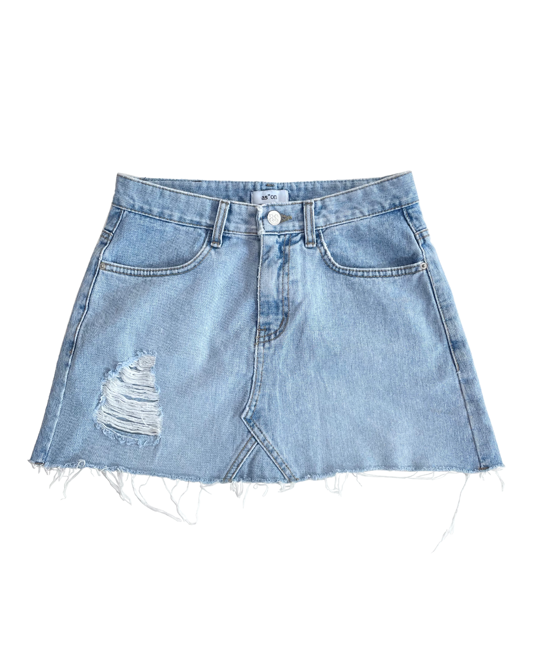 AS"ON WING DENIM SKIRT