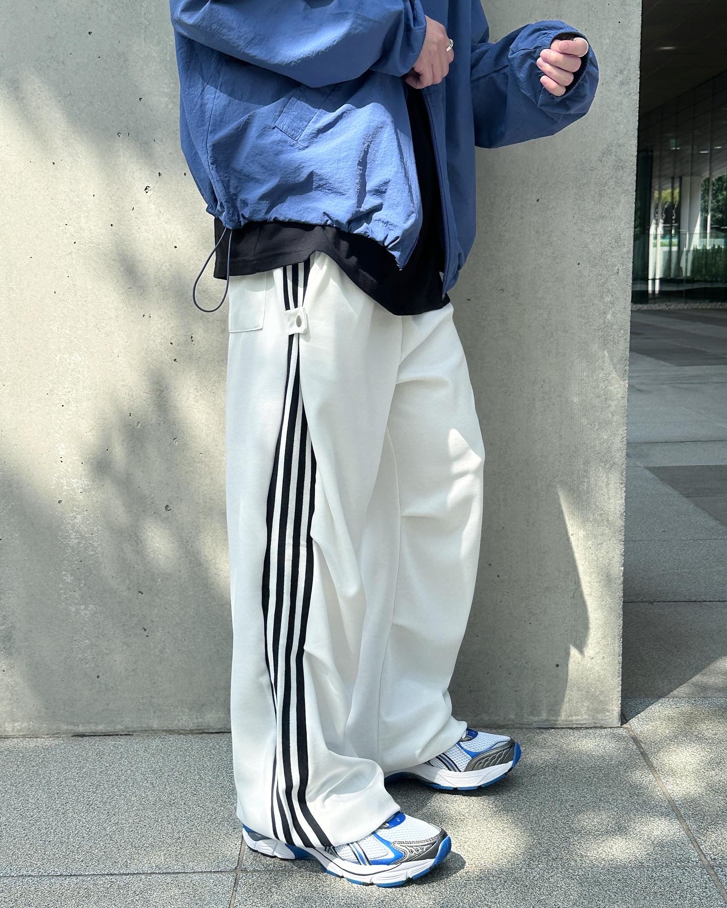 Snap track pants