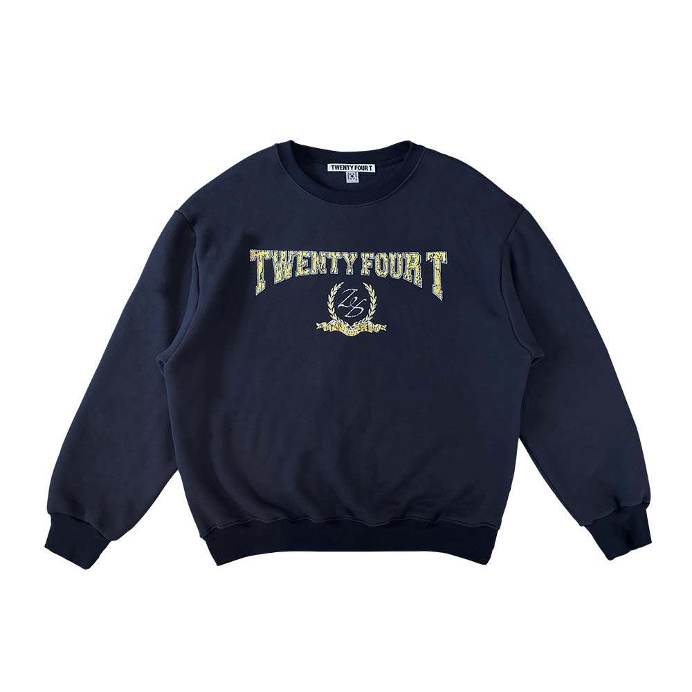 24T BAY TREE LOGO SWEATSHIRTS, NAVY