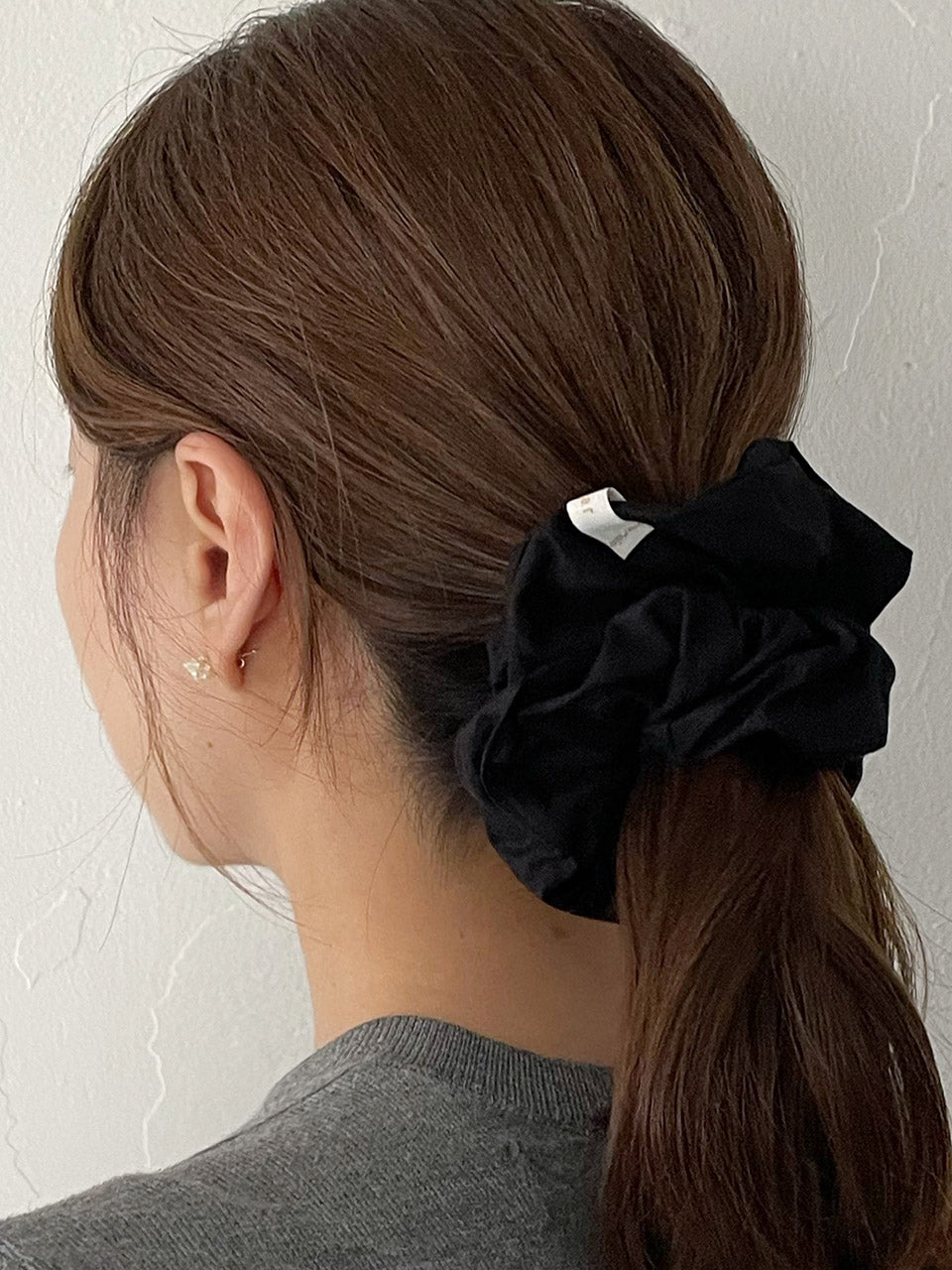 oar Vintage Shirt Scrunchie [Black]