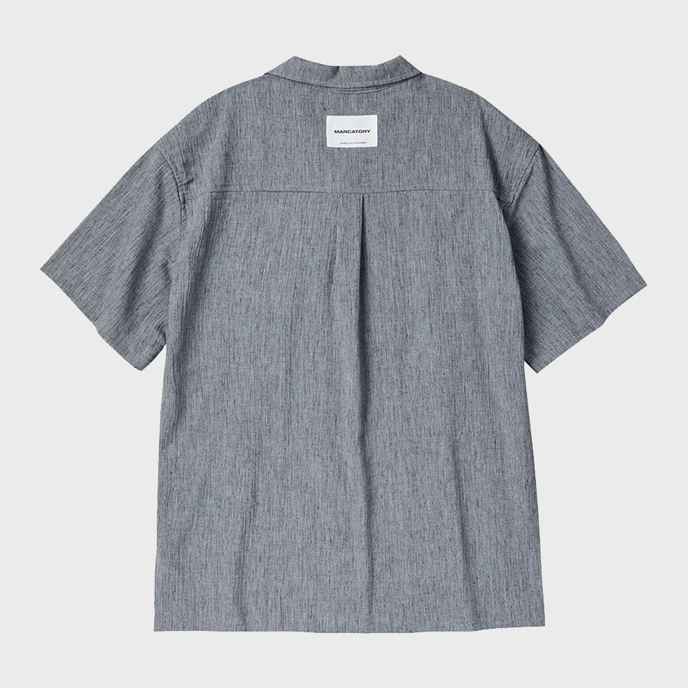 WESTERN LINEN HALF SLEEVE SHIRT (GREY)