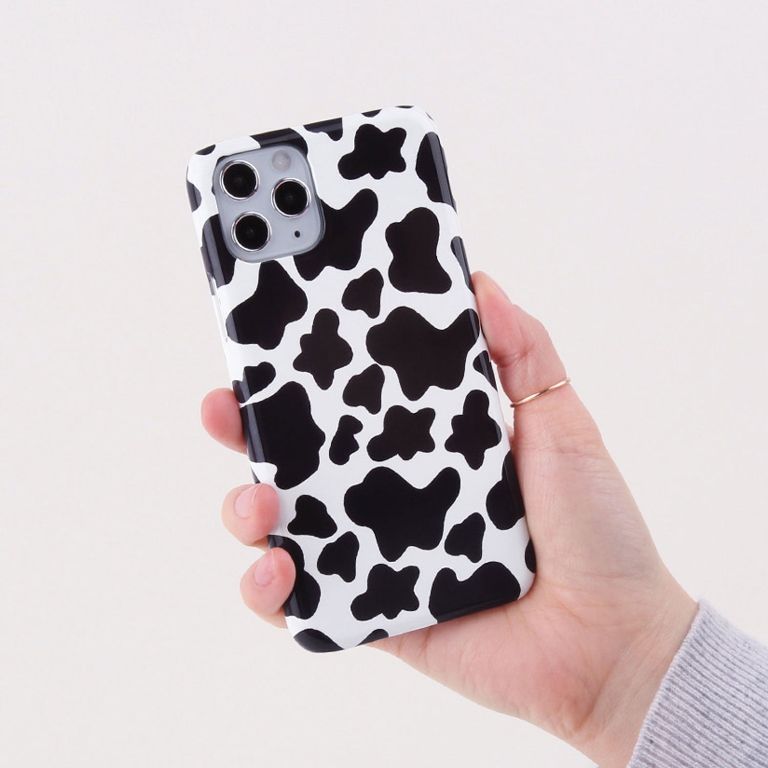 Cow glossy phone case