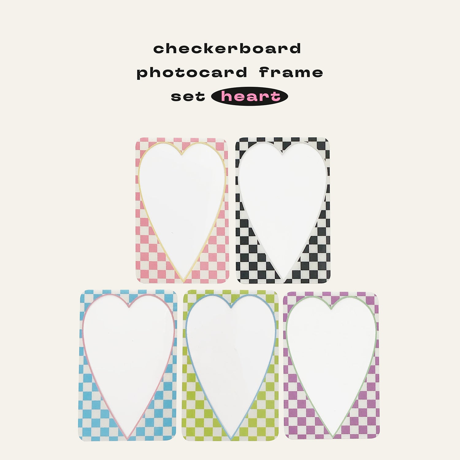 HEART photocard frame set