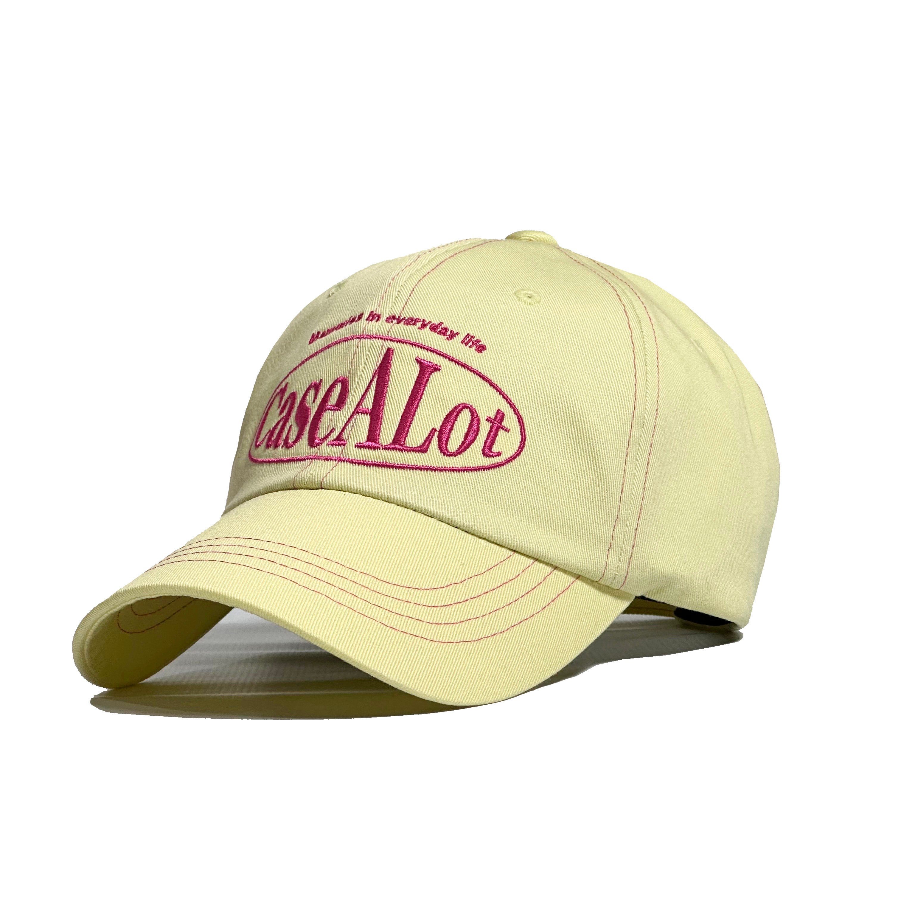 Circle logo ball cap - Pastel yellow