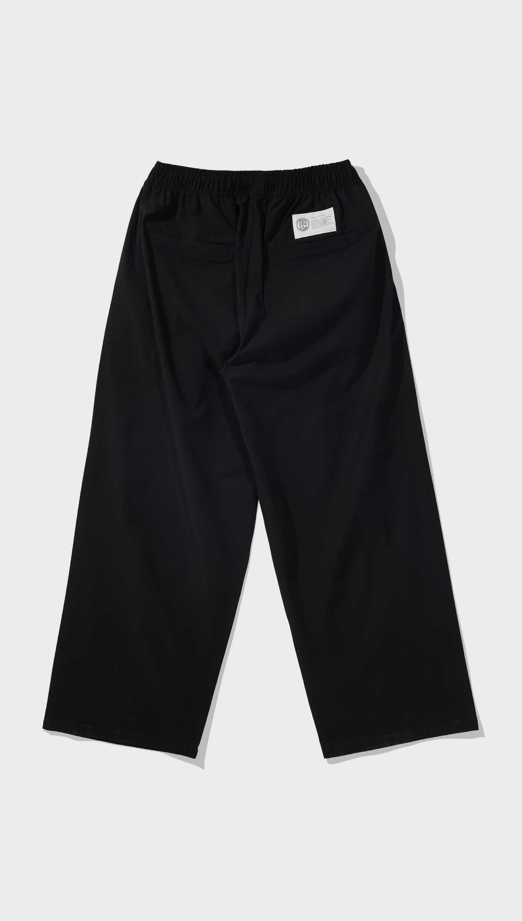 23 High tension wide banding pants (Black)