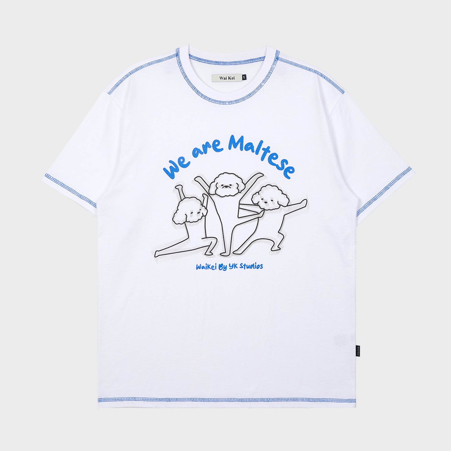 Maltese ending pose half sleeve tshirts