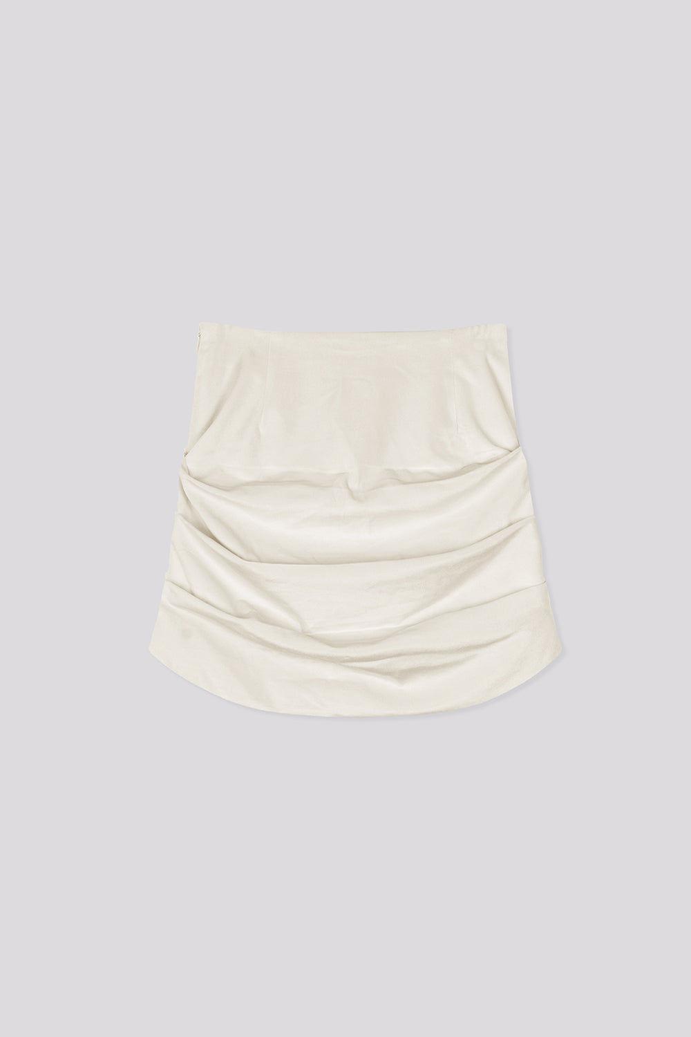 Velvet Draping Skirt Cream