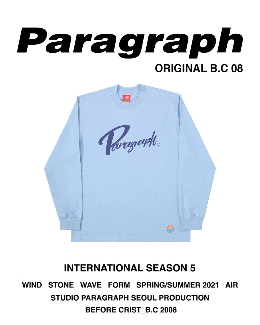 paragraph handwriting logo long T 7color