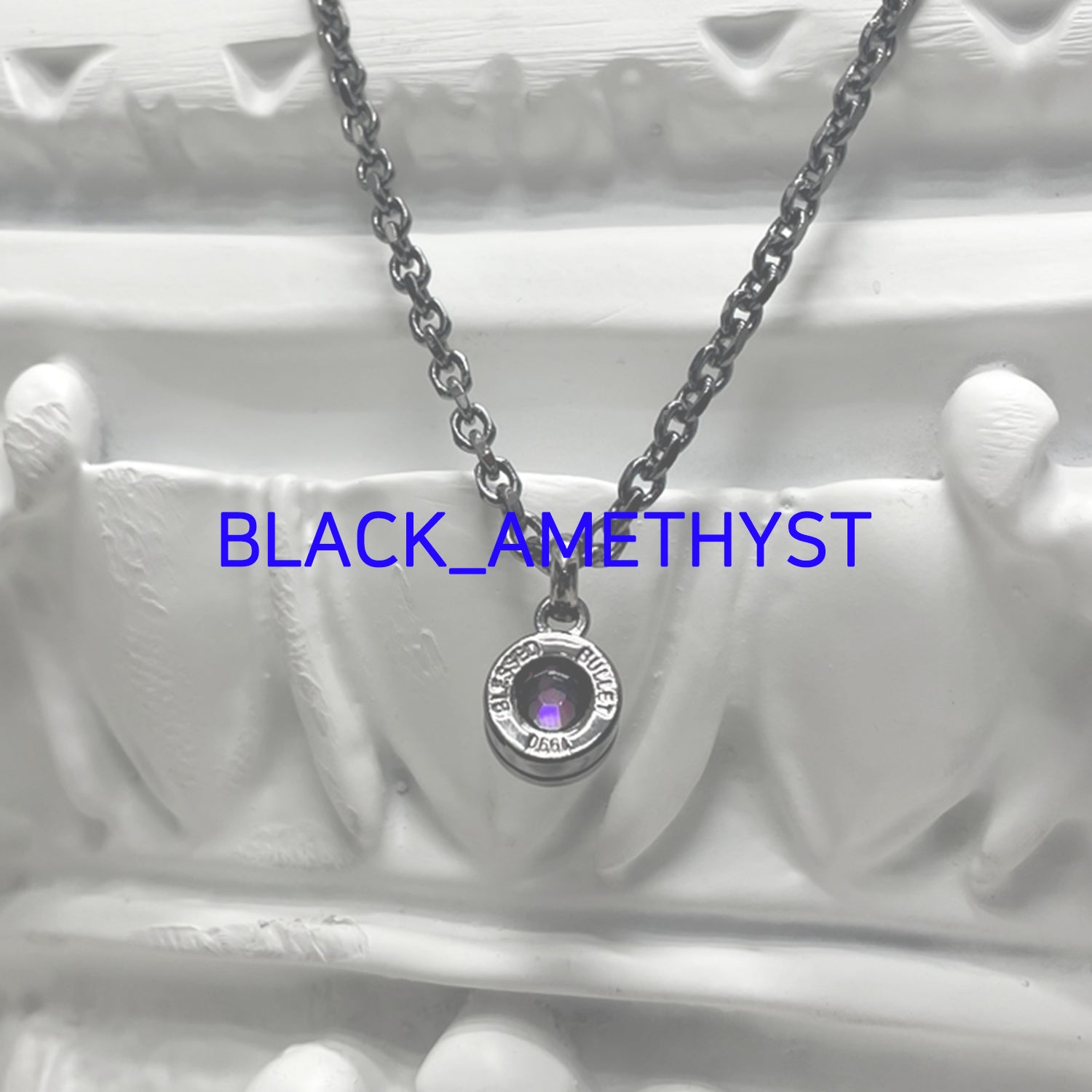 Bullet Back Necklace_black