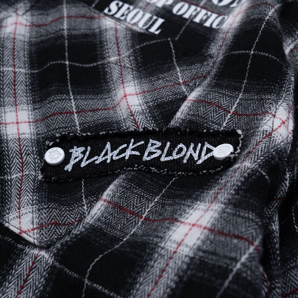 BBD No Sympathy Layered Check Shirt (Black)