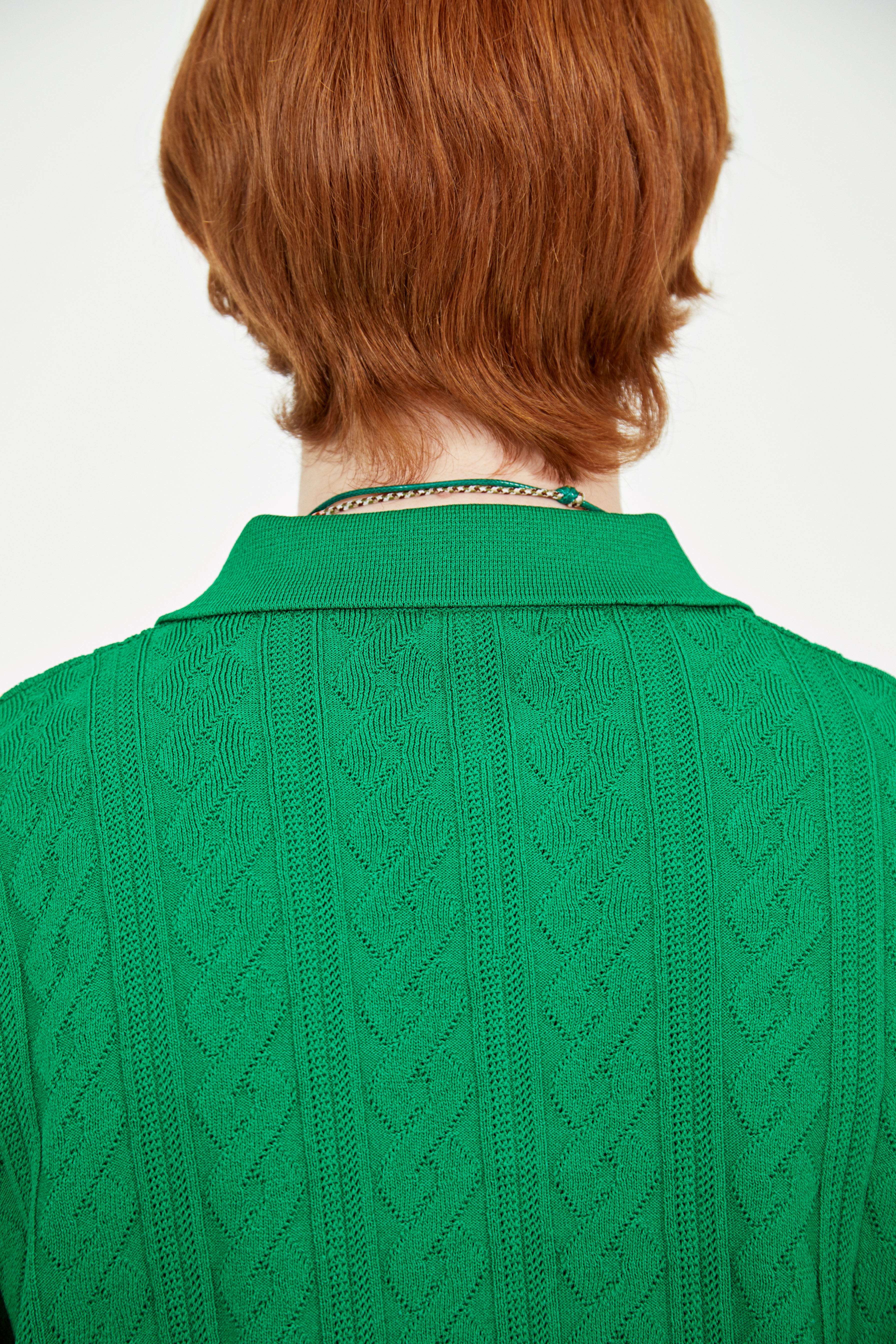 Cable half knit (Fern green)