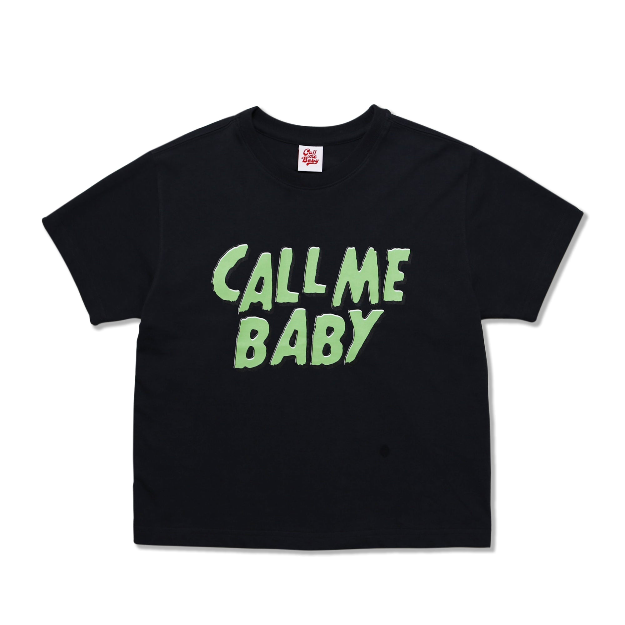 Baby Rock & Roll Cropped Tee (Washed Black)