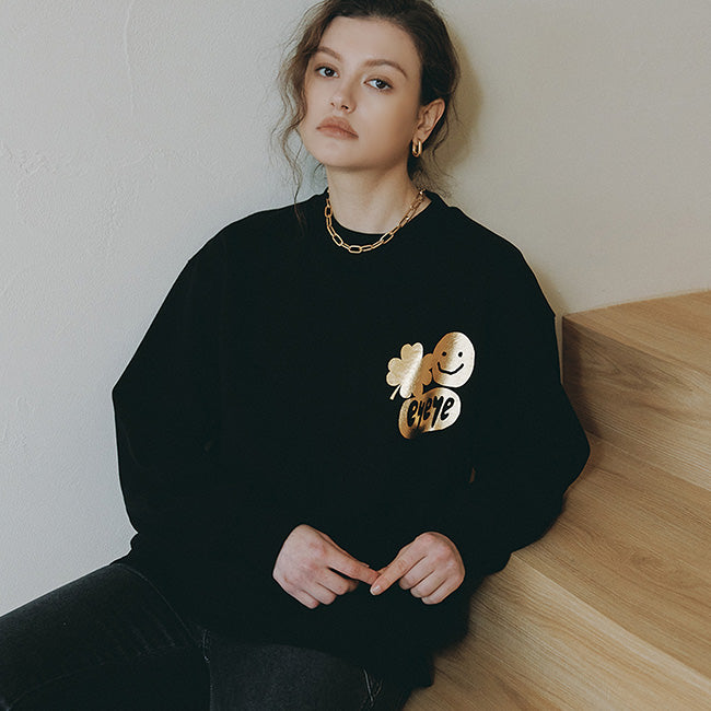 EYEYE LUCKY LOGO SWEATSHIRT_BLACK (EEOO3WSR02W)