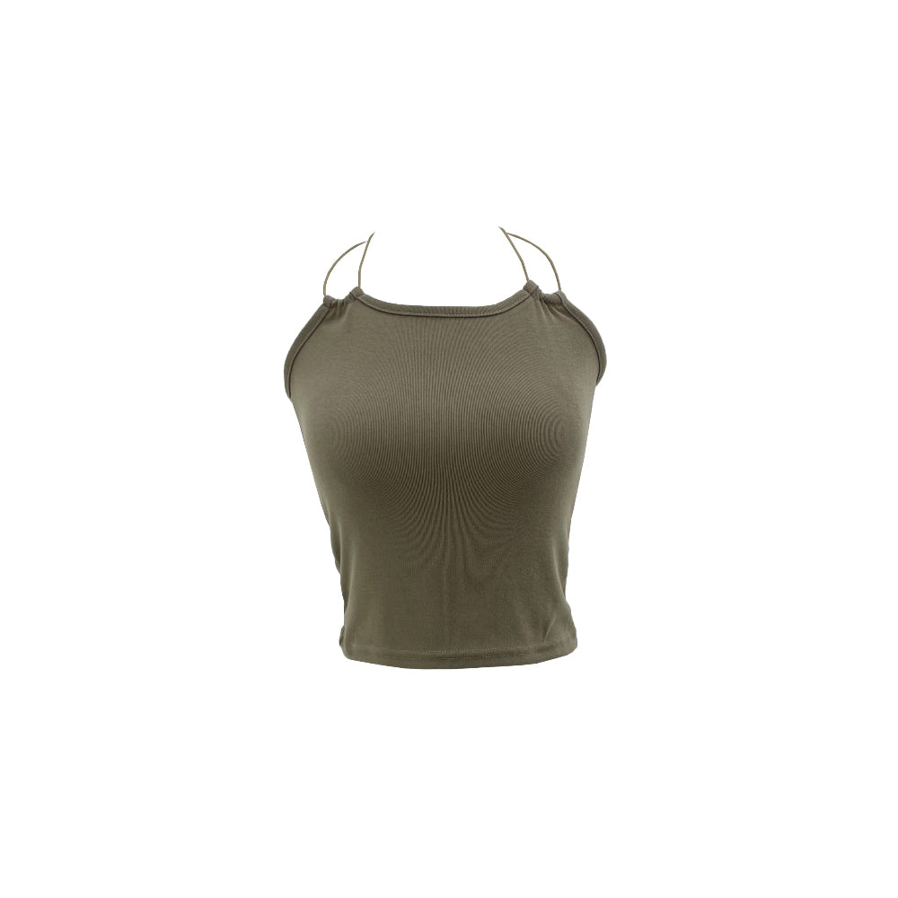 String halter sleeveless top (3 Color)